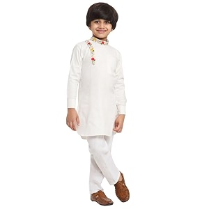 Traditional Ethnic Wear Cotton Kurta Pyjama Set
