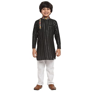 Traditional Ethnic Wear Cotton Kurta Pyjama Set