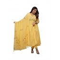 Traditional Floral Embroidered Cotton Kurta Set with