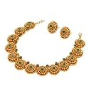 Traditional Haram Necklace Set with Jhumka Earrings