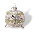 Traditional Multipurpose German Silver Storage Box | Home Decor (1603)