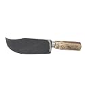 Traditional Multipurpose Iron Made High Tempered Kitchen Knife - 9 Inch Blade | Round Wood Handle | Aana Kathi, Specially Designed for Cutting Vegetables, Meat, Fish, Mutton