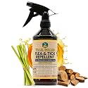 Trail Guard Natural Extra Strength Insect, Flea and Tick Spray for Dogs, Cats, People & Home - 16oz Lemongrass Scented Plant-Based Insect & Tick Repellent - Kid Safe