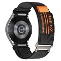 Trail Loop for Samsung Galaxy Watch 7/6/5/4 Strap 40mm 44mm/5 pro 45mm/6 Classic 43mm 47mm,No Gap One Click Rugged Sport Nylon Band for Samsung Watch 4 Classic Strap 46mm 42mm Men Women