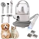 TrailBlaze Professional Pet Grooming Vacuum & Clipper Kit, 16-Level Adjustable Suction 13.4KPa, 50DB Quiet Operation with 2l Dust Cup, 4 Guide Combs & Storage Bag,White&Gray