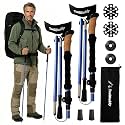 TrailBuddy Trekking Poles – Lightweight 7075 Aluminum Hiking Poles for Women, Men & Seniors – Collapsible Walking Sticks for Travel, Trails & Balance