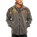TrailCrest Men's C-Max Full Zip Polar Fleece Jacket, Mossy Oak Camo Patterns