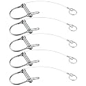Trailer Coupler Pins with Tethers, 5/16 x 2-3/4 in, 5-Pack