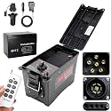 Trailer Light Tester Box with 12V 12Ah Battery,Remote Control Function with 98 FT Range, 7-Way Flat (Spade) Pin,6-Way Round Pin,4/5-Pin Connectors,IPX8 Waterproof Case,2-Year Warrnaty