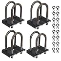 Trailer U Bolt Kit 5-1/2" for 3500 lbs 2-3/8" Round Axle, 2 Pack