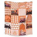Train Blanket for Boys - 30x40 Inches Lap Size - Soft Fuzzy Plush Throws Gifts - Orange Cute Throw Blanket for Living Room &amp; Office