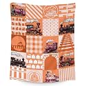 Train Blanket for Boys - 50x60 Inches Throw Size - Soft Fuzzy Plush Throws Gifts - Orange Cute Throw Blanket for Bed, Couch &amp; Sofa