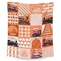 Train Blanket for Boys - 60x80 Inches Twin Size - Soft Fuzzy Plush Throws Gifts - Orange Cute Throw Blanket for Bed, Couch &amp; Living Room