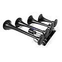 Train Horn for Truck, 4 Trumpet Air Horn, Train Horn with Electric Solenoid