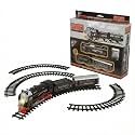 Battery Operated Electric Train Set for Kids | 13-Piece Classic Locomotive Toy with Lights &amp; Sound | Easy-to-Assemble Track Included | Perfect Toy Gift for Boys &amp; Girls (Age 3+)