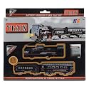 Train Set with Track (13 Pieces) | Battery-Operated Classic Toy Train with Lights & Sound, Easy-to-Assemble Railway Track for Kids, Fun Gift for Boys & Girls | Pack of 1(Plastic Battery Toy)
