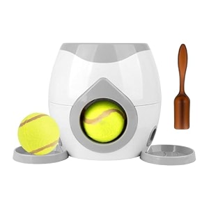 training reward with balls interactive ball tennis dog ball launcher light grey
