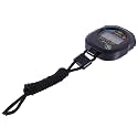 Multifunction Stopwatch for Match Referee Sports Timer Portable ABS Black
