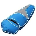 Trajectory Sleeping Bag for Travel Camping Hiking and Trekking with Secret Wallet Pocket Comes with 2 Years Warranty for Height Upto 6’2” feet for Men and Women (Blue Grey)