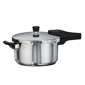 tramontina aeion 35l  22cm triply stainless steel pressure pan  pressure cooker for dal curries  rice cooker  side helper handle  gasinduction  3-layer safety system  5 yr warranty