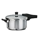 Tramontina AEION+ 3.5L / 22cm Triply Stainless Steel Pressure Pan | Pressure Cooker for Dal, Curries | Rice Cooker | Side Helper Handle | Gas/Induction | 3-Layer Safety System | 5 Yr Warranty