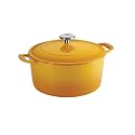 Tramontina Bestow Enameled Cast Iron 5.5-Qt Round Dutch Oven Pot with Lid