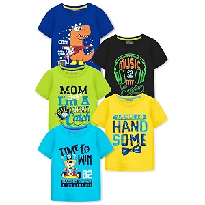 Trampoline Boys Half Sleeves Regular Fit T-Shirt