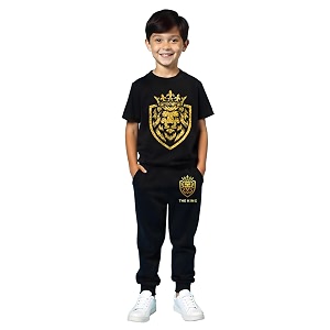 Trampoline Boys Printed T-shirt and Trackpant set
