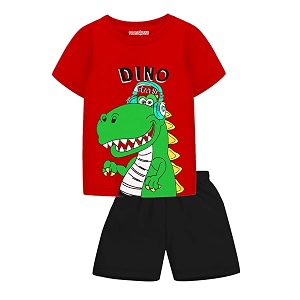 Trampoline Boys Regular Fit T-Shirt and Shorts