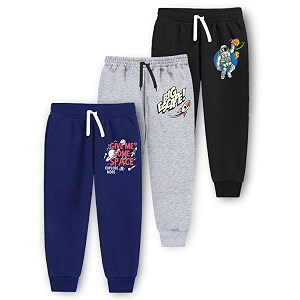 Trampoline Cotton Trackpants for Kids Pack of