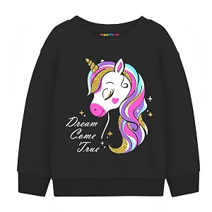 Trampoline Girls Full Sleeves Round Neck Sweatshirt