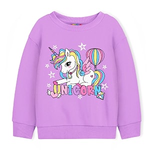 Trampoline Girls Full Sleeves Round Neck Sweatshirt