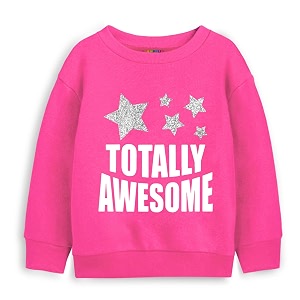 Trampoline Girls Full Sleeves Round Neck Sweatshirt