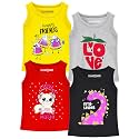 Trampoline Girls Sleeveless Regular Fit T-Shirt Pack
