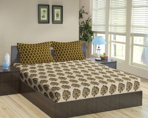 Trance Home Linen Cotton Queen Fitted Elastic