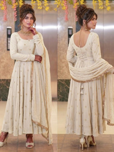 TRANDTIDE Embroidered Anarkali Kurta Bottom Dupatta