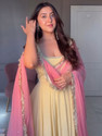 TRANDTIDE Solid Anarkali Kurta Bottom Dupatta