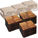 Tranquillo Deck Tiles, 30 Pcs Patio Flooring - Natural