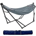 Tranquillo Hammock Stand Foldable and Unfold, Garden Yard Patio Lawn, Grey