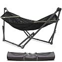Tranquillo Hammock Stand, Instant 30s Foldable Hammock with Stand, Black