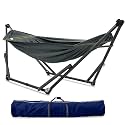 Tranquillo Uniki Collapsible Hammock, Perfect for Garden and Camping, Grey