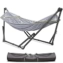 Tranquillo Uniki Hammock Stand, Revolutionary Design No Screws Needed, Grey
