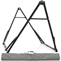 Tranquillo Unity Hammock Stand, Collapsible Camping Hammock and Stand, 800 lbs Capacity Steel Double Hammock Stand for 2 Persons, Steel Frame - Black