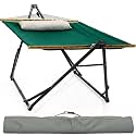 Tranquillo Unity Canvas Hammock with Stand, Family Size, Emerald Green
