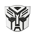 Trans-Formmer Emblem/Sticker 3D Metal Badges Logo for All Cars & Bikes Fuel Tank (Silver)