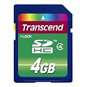 Transcend 4GB SDHC Memory Card(Class 4)
