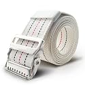 Transfer and Gait Belt with Metal Buckle and Belt Loop Holder - Standing and Transfer Walking Assist Aid for Seniors, Elderly Patients, Caregiver, Nursing, Therapist, 60 inch