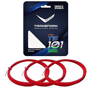 vicky transform badminton string 105 mm length durable plastic polyurethane coating high flexibility racket wire pack of 3 white
