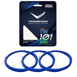 vicky transform badminton string 105 mm length durable plastic polyurethane coating high flexibility racket wire pack of 3 white