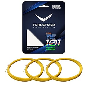 transform badminton string - ts 101 yellow pack of 3